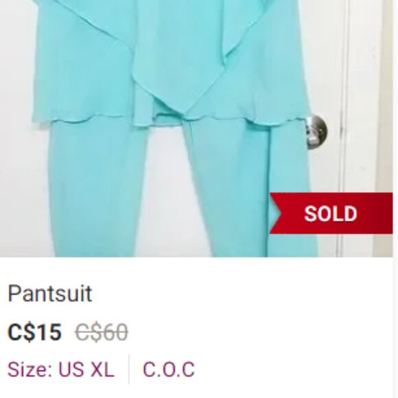 Jumpsuit pants and blouse C.O.C - Picture 3 of 4